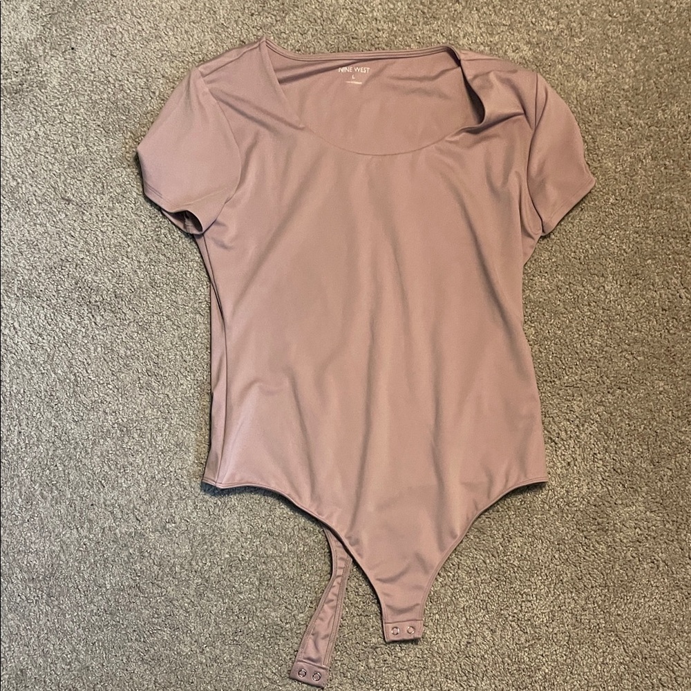 Nine West Mauve Bodysuit